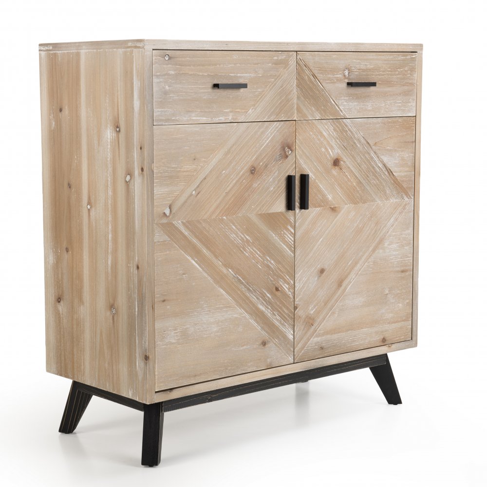 Buffet scandinave MANDY 2 portes 2 tiroirs.